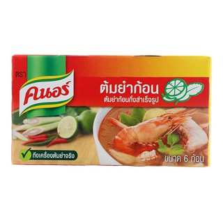 คนอร์ซุปก้อนรสต้มยำ 72กรัม Knorr Tom Yum Cubes 72 grams