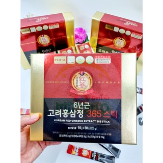 โสมซองพร้อมทาน Jungwonsam  โสมแดงเกาหลี 6ปี Korean Red Ginseng Extract 365 10gX30 (ซอง)