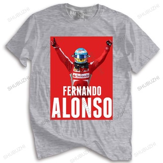 ถูกสุดๆมาใหม่ เสื้อยืดลําลอง แขนสั้น พิมพ์ลาย F1 RACER Fernando Alonso Victory สไตล์ยุโรป สําหรับผู้ชาย