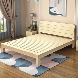 Hom heart เตียงไม้ มี3ขนาด 3.5ฟุต 5ฟุต 6ฟุตไม้คุณภาพดี bed [พร้อมส่ง]