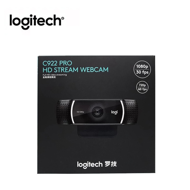 เว็บแคมสตรีม Logitech C922 Pro HD สตรีมมิ่งวิดีโอ Full HD พร้อมขาตั้งกล้องรวม
