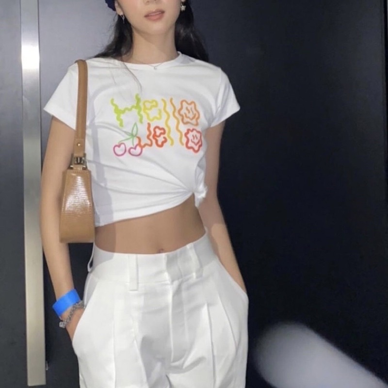 Hello Baby Tee (White) 🥛 by HelloJello