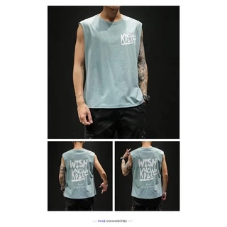 no 1 shop เสื้อกั๊กชายอินแทรน์ฤดูร้อนบางเสื้อผ้าฝ้าย