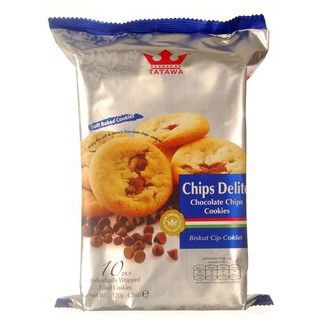 คุกกี้ผสมช็อคโกแลตชิพ (TATAWA Chips Delite chocolate Chips Cookies) น้ำหนักสุทธิ 120 กรัม