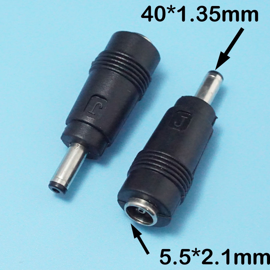 อะแดปเตอร์ปลั๊กไฟ DC 5.5*2.1 หญิงถึง 4.0*1.35 (หรือ 4.0*1.3) ชาย 5.5X2.1 มม.ถึง 4.0x1.35 มม.หัวแปลงสําหรับแล็ปท็อป ASUS