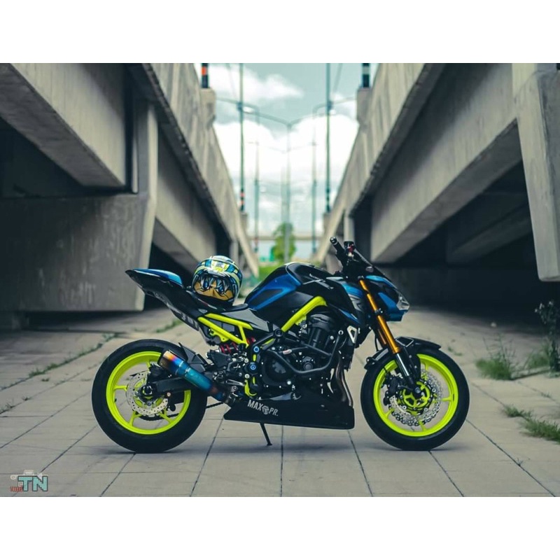 แคชบาร์ Kawasaki Z900 สีดำพาวเดอร์โค้ท