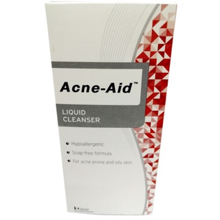 ACNE-AID LIQUID CLEANSER 100 ML แอคเน่-เอด ลิควิด คลีนเซอร์ สีแดง ผลิตภัณฑทำความสะอาดผิว สำหรับผิวมัน ผิวผสม เป็นสิวง่าย