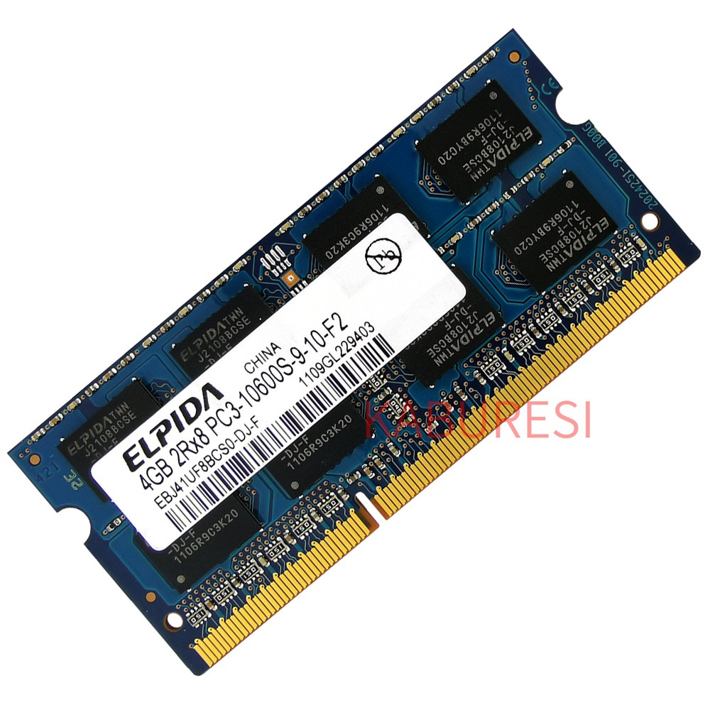 ELPIDA DDR3 SO-DIMM 2G 4G 8G 1066MHz 1333MHz 1600MHz PC3-8500S/10600S ...