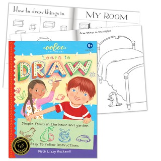 eeBoo Art Book 1 Learn to Draw Simple Forms - หนังสือสอนวาดรูปสิ่งต่าง ๆ ที่อยู่ในบ้านและสวน