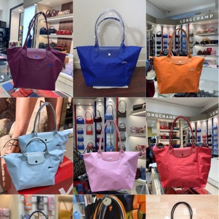 Longchamp M หูยาว ผ้า neo ดีกว่า ผ้าไนล่อน สีNAVY หมดไปอย่างรวดเร็ว