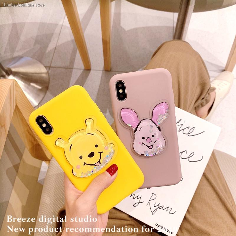 ❖3D Winnie the Pooh Soft Phone Case Samsung J4 J6 A6 A8 Plus A7 A9 J8 2018 J2 Pro Quicksand Squishy Cover