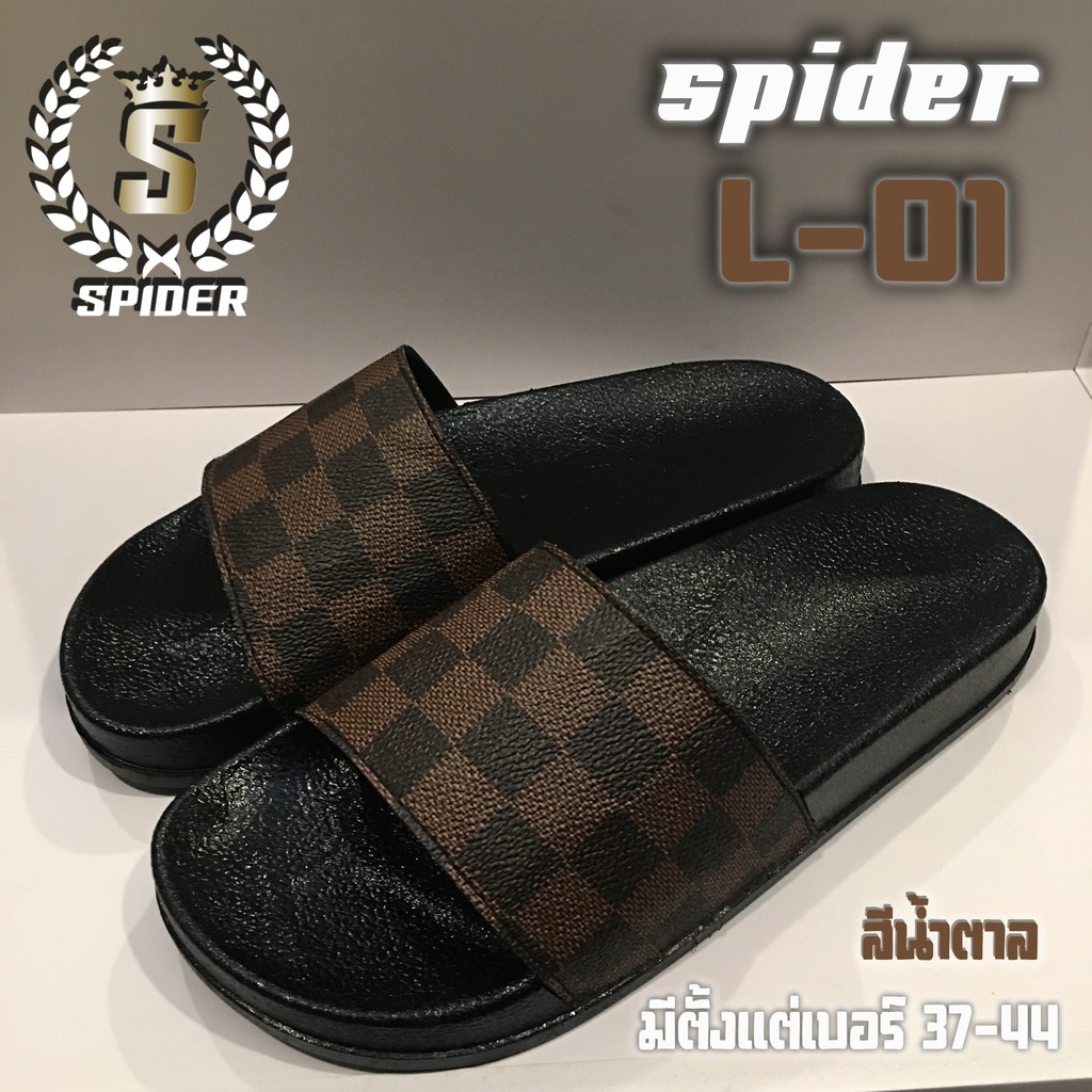 ใหม่.....รองเท้าแตะ SPIDER รุ่น L01 "  สีน้ำตาล "  มี ตั้งแต่เบอร์ 37-44 มีตารางไซส์ในรูปภาพ
