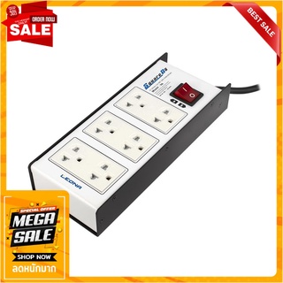 ปลั๊กไฟ LEONA SQUARE D6 ปลั๊กพ่วง POWER STRIP LEONA SQUARE D6