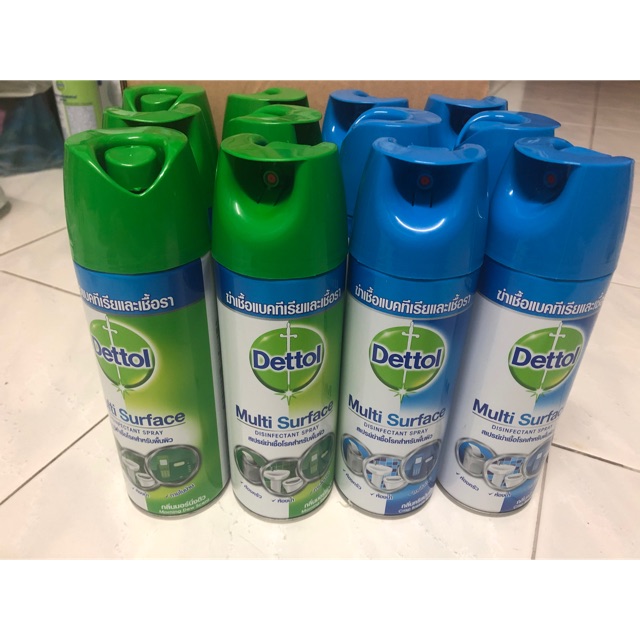 Dettol spray(ขวดใหญ่ 450 ml.)Multi surface disinfectant เดทตอล ดิสออนเฟคแทนท์ สเปรย์ฆ่าเชื้อโรค สำหรับพื้นผิว 450 มล ฟ้า