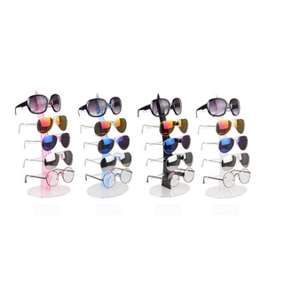 5 Pair Rack Show Sunglasses Glasses Display Stand Holder Plastic Counter High Quality