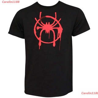 Carelin1188 2022 เสื้อยืดแขนสั้นผ้าฝ้ายพิมพ์ลาย Spider-Man Into The Spider-Verse สําหรับผู้ชาย discount