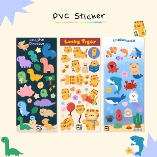 STICKER ⌗ pvc 6x14 cm. ไดคัท กันน้ำ 🌻 v.3