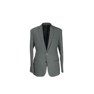 KINGMAN Blazer Slim Gray เบลเซอร์ สีเทา สูทผู้ชาย เสื้อสูทผู้ชาย ตัดสูท ชุดสูท สูท ชุดสูทผู้ชาย