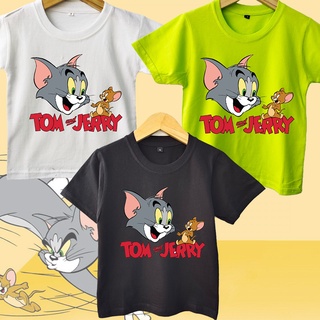 เสื้อยืด ลาย Tom &amp; JERRY สําหรับเด็ก 3.0