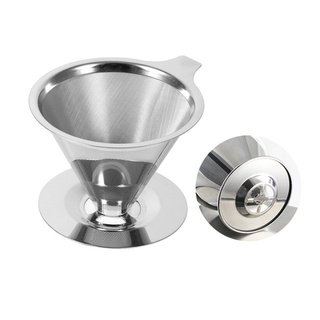 ดริปเปอร์ สแตนเลส กรวยดริปกาแฟ 1-2 ถ้วย Stainless Coffee Dripper