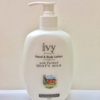 โลชั่นนมแพะ Ivy Naturale 🐐 Hand &amp; Body Lotion with Purified goats milk (450ml)