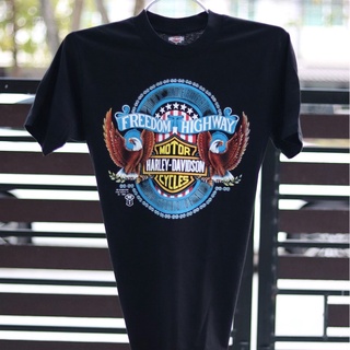 HH เสื้อยืดharley davidsonผ้านุ่มคอฟิตไม่มีข้างcotton100%ไซส์SMLมีมากกว่า40แบบ คอกลม