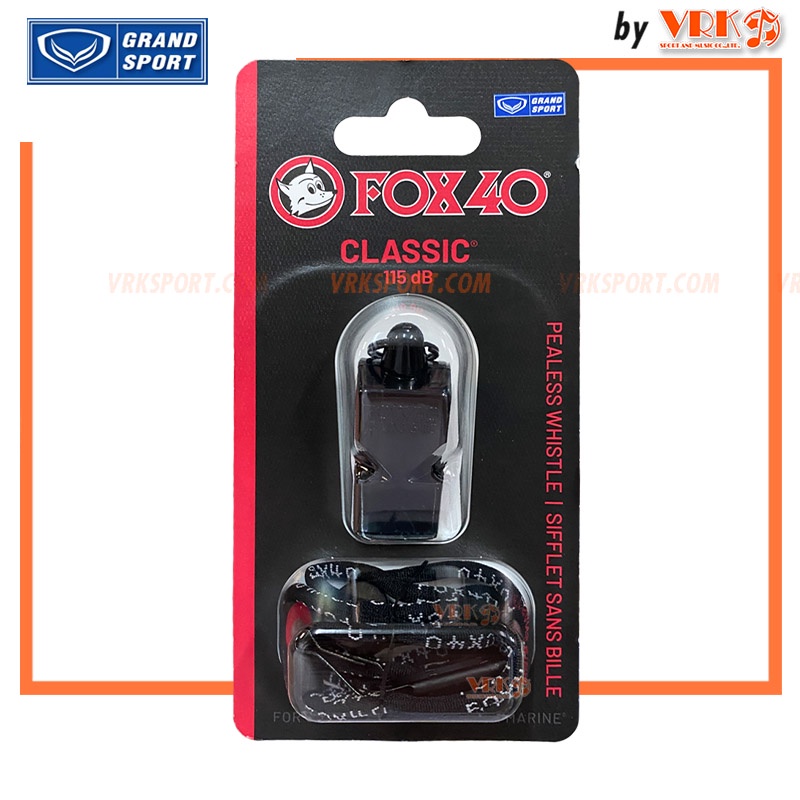 FOX 40 นกหวีด รุ่น CLASSIC พร้อมสายคล้อง - เสียงดัง 115 dB ไกล 1 ไมล์