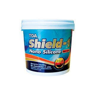   สีน้ำทาภายนอก TOA SHIELD-1 NANO BASE C กึ่งเงา 1 แกลลอน