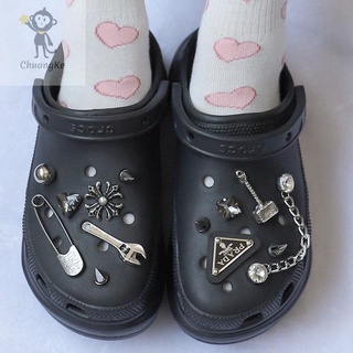 🔥DIY ที่ติดรองเท้า crocs สไตล์น่ารัก ตัวการ์ตูนติดรองเท้า ตกแต่งสวยงาม รูปแบบการ์ตูน ตัวติดรองเท้าหัวโต