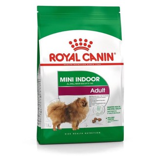 Royal Canin Mini Indoor Adult size 500 g สำหรับลูกสุนัข พันธุ์เล็ก อายุ 1 ปีขึ้นไป (นน.ไม่เกิน10กก.)