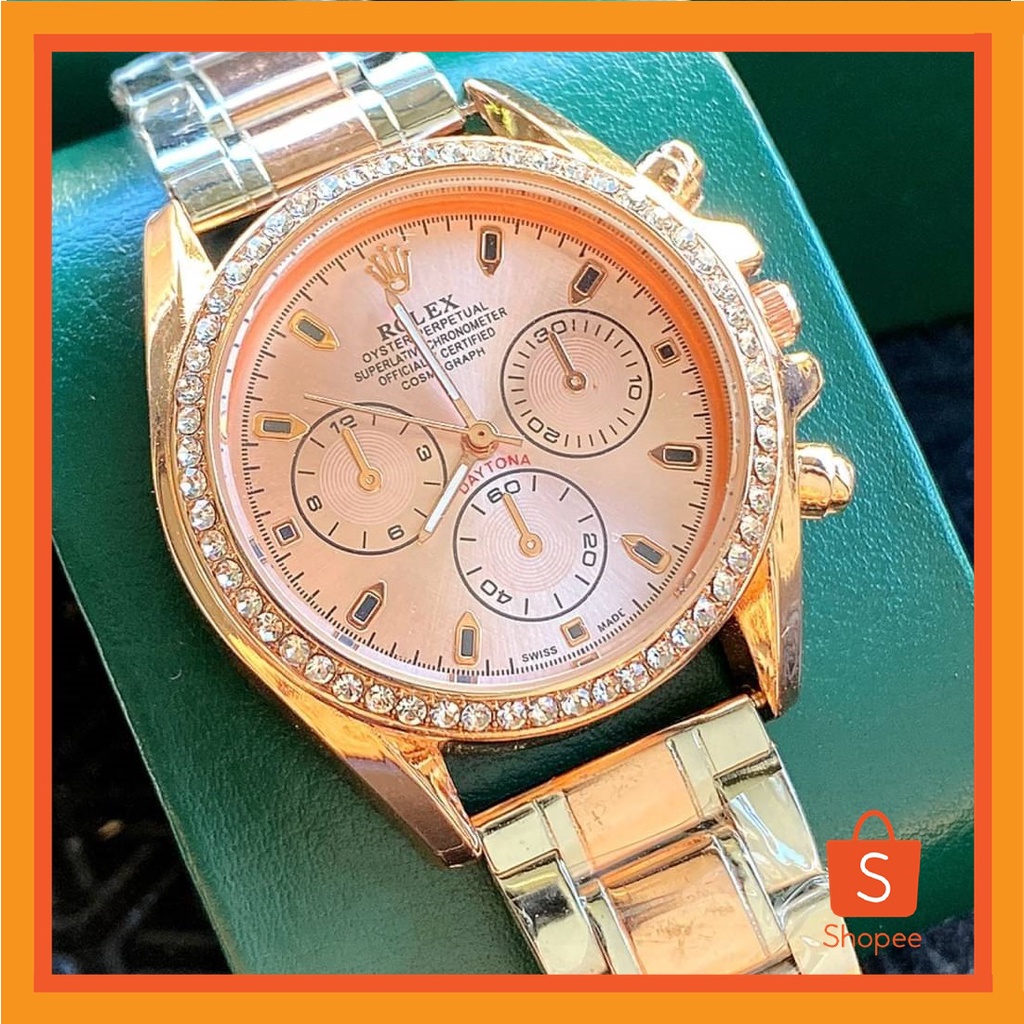 นาฬิกาผู้หญิง นาฬิกาโรเล็กซ์ Rolex รุ่น Datona รุ่นใหม่งานเพชรล้อม