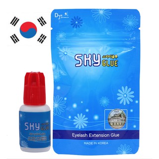 Sky Glue Original korea packaging 5 ml. Quick dry glue 1-2 seconds for eyelash extension, MSDS glue imported from Korea.