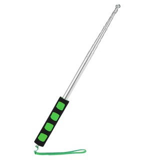 D&amp;B ใหม่ 2 เมตรกลางแจ้งเสาธงเหล็กกล้าไร้สนิม Telescopic สำหรับครู Flagpole สอนคำแนะนำทัวร์แนะนำแบนเ