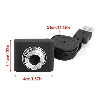 Cre กล้องเว็บแคม USB โฟกัสแมนนวล พร้อมไมโครโฟนในตัว แบบพกพา สําหรับคอมพิวเตอร์ แล็ปท็อป #2