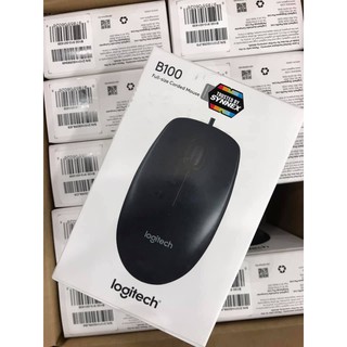 ส่งจากไทย เม้าส์ USB Mouse Logitech B100 ของแท้ พร้อมส่ง ลอจิเทค เมาส์มีสาย เม้า