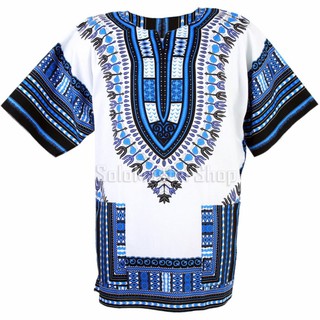 Dashiki African Shirt Cotton Hiphop Unisex เสื้อจังโก้ เสื้ออินเดีย เสื้อแอฟริกา เสื้อฮิปฮอป เสื้อโบฮีเมียน ad15s