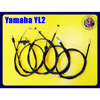 ชุดสายเซ็ท YAMAHA YL2 YL2E YL2GM YB90 YB100 Throttle Brake Clutch Speedo Cable Set 4Pcs.