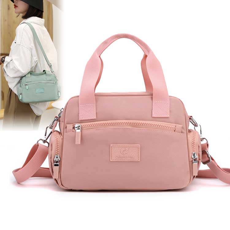 Multi-pocket Waterproof Sling Bag Shoulder Bag Nylon Simple Fashion Handbag Crossbody Bag #0