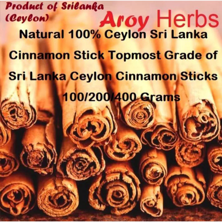 อบเชยแท่ง Ceylon Cinnamon Stick 100% Natural High Quality from SriLanka Ceylon 100/200/400 grams