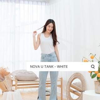 Pela.bkk- Nova U tank เสื้อกล้ามคอยู สีขาว (White)