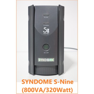 เครื่องสำรองไฟ SYNDOME S-Nine (800VA/320Watt)   มีแบตพร้อมใช้ อุปกรณ์สำรองจ่ายไฟ มือสอง