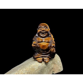 💛พระสังกัจจายน์แกะสลักหินตาเสือ(Tiger eye)💛