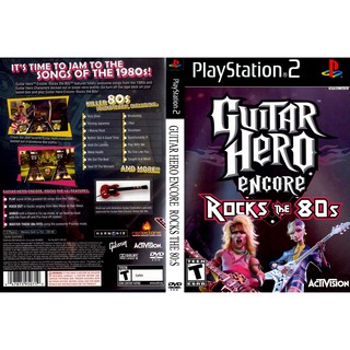 แผ่นเกมส์ PS2 (รับประกัน) Guitar Hero Encore Rocks the 80s [USA]