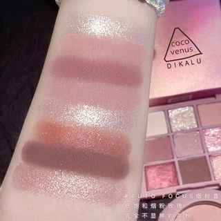 Dikalu Coco Venus DKL009 อายแชโดว์ทาตา 9 สี ชมพูนู้ด เนื้อดินน้ำมัน ใยไหม แมท ชิมเมอร์ ติดทน กันน้ำกันเหงื่อ Eye Shadow