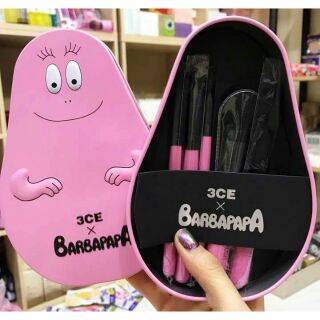 (ลด💯฿เพียงadd Line: @ShopeeTH)3CE x Barbapapa Brush Kit เซ็ทแปรงแต่งหน้า