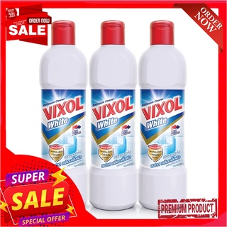 วิกซอล น้ำยาล้างห้องน้ำ ไวท์ 450 มล. x 3 ขวดVixol Toilet Cleaner White 450 ml x 3