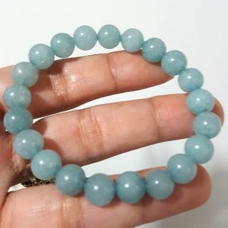 สร้อยข้อมือหินแท้ อความารีน 8มม.,12มม.