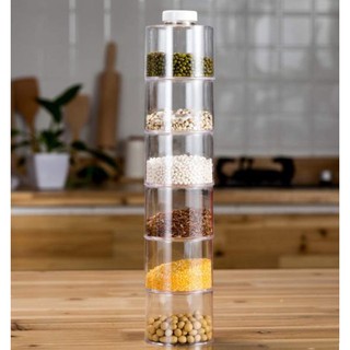 ขวดใส่เครื่องปรุง ขวดใส่เครื่องเทศ 6 ช่อง Spice tower ส่งฟรี