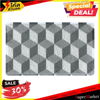 พรมเช็ดเท้าดักฝุ่น HOME L&amp;S GEO 45x75 นิ้ว สีเทา พรมภายนอก DOOR MAT HOME L&amp;S GEO 45"X75" GRAY