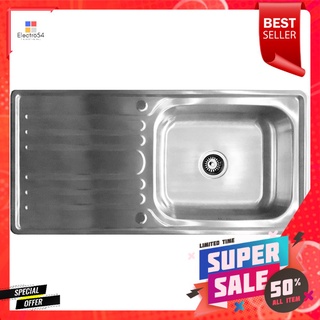 ซิงค์ฝัง 1หลุม 1ที่พัก LINEA VIO100 สเตนเลสBUILT-IN SINK LINEA VIO100 1B1D STAINLESS STEEL